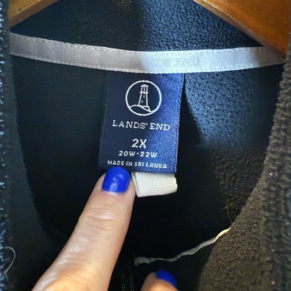 Lands’ End fleece vest • Women’s 2X (20W-22W) - Picture 2 of 7
